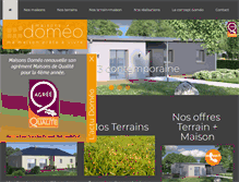 Tablet Screenshot of maisons-domeo.com